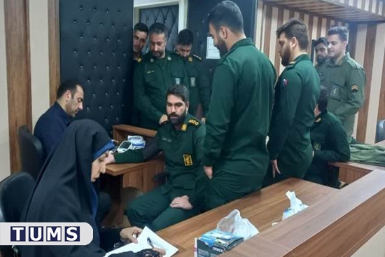 استقرار میز سلامت غربالگری دیابت و فشارخون بالا در ناحیه مقاومت بسیج سیدالشهدا  شهرستان اسلامشهر 
